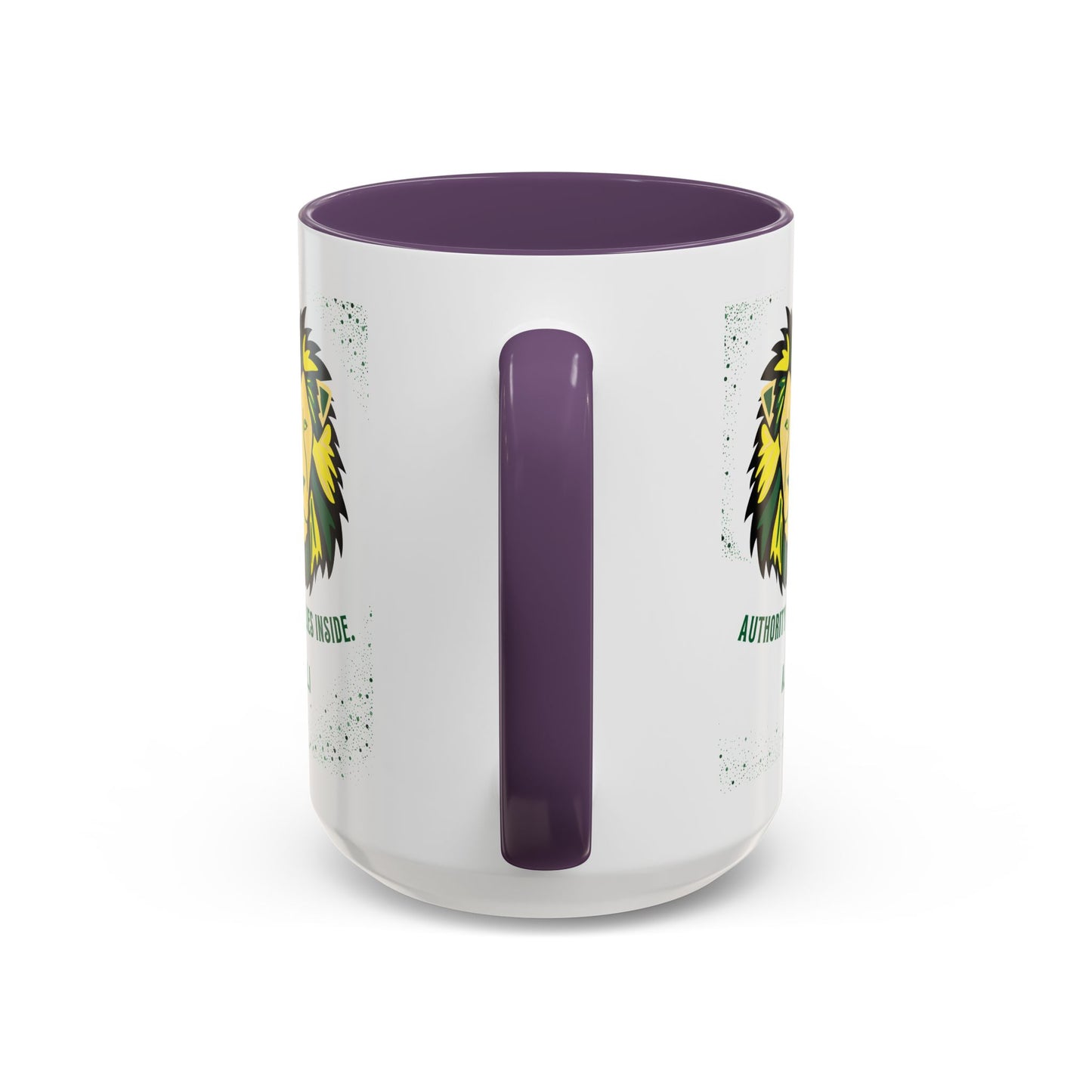Personalized Initial Lion Accent Coffee Mug