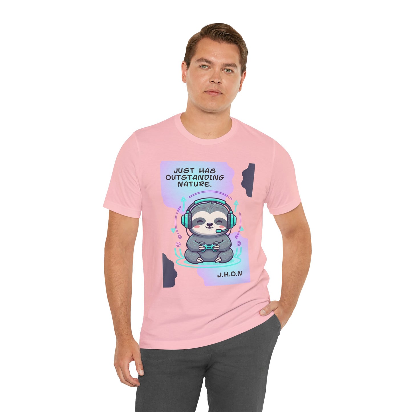 Personalized Sloth Gamer Tee