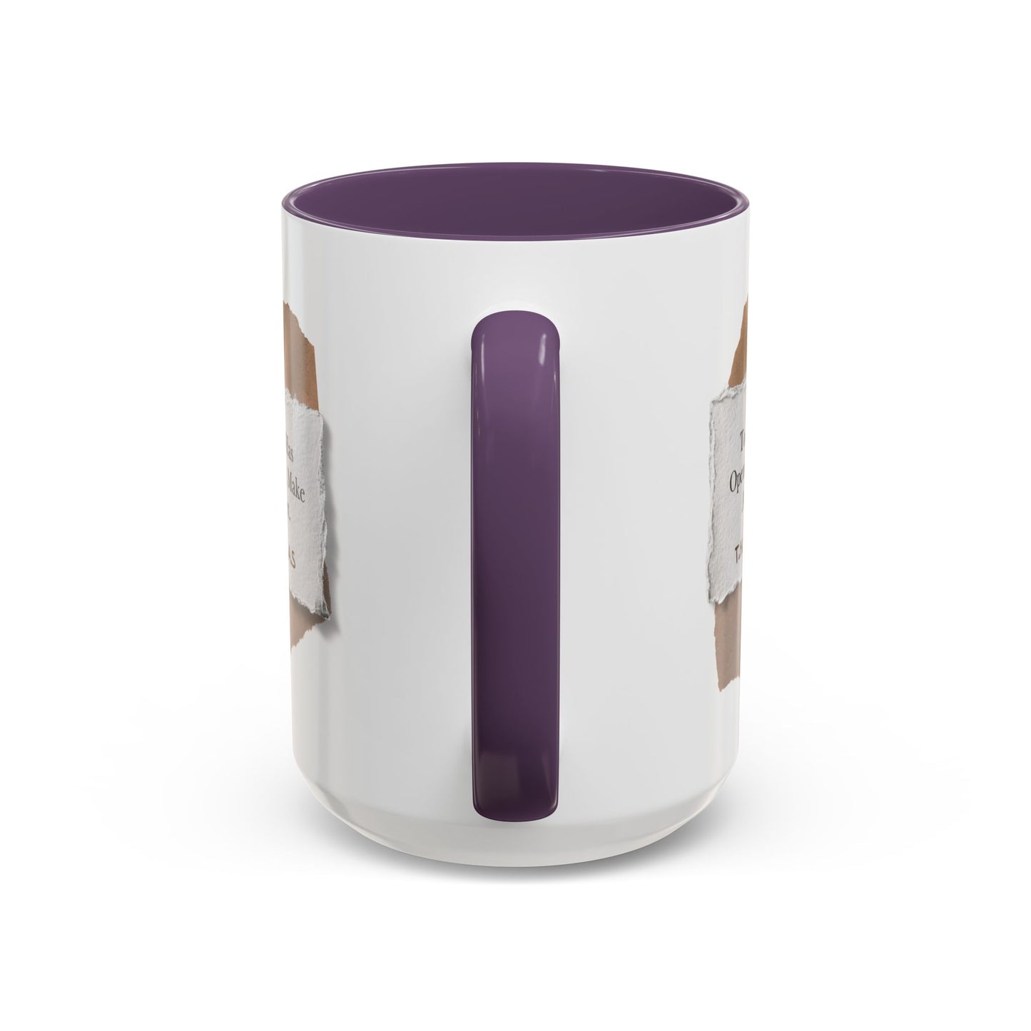 Personalized Torn Paper Note Accent Coffee Mug