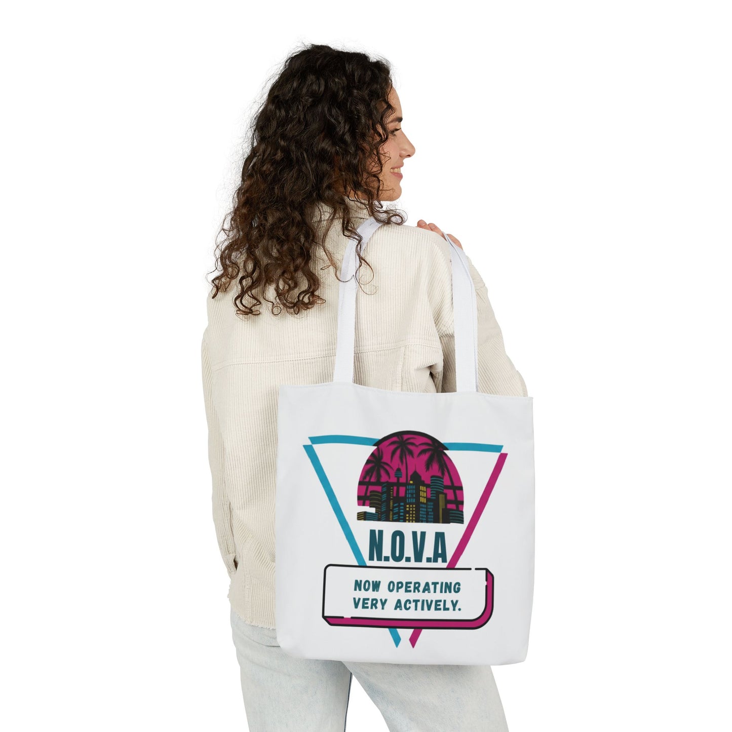 Personalized Initial Quote Building View Canvas Tote Custom Name