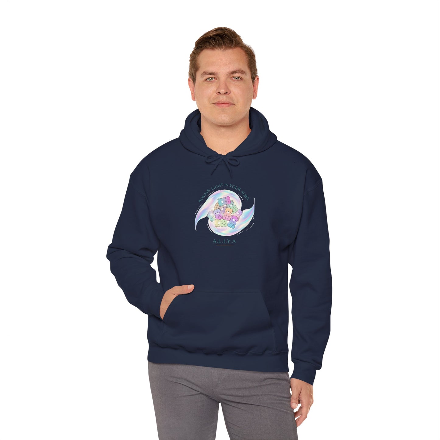 Personalized Pastel Teddy Hooded Sweatshirt