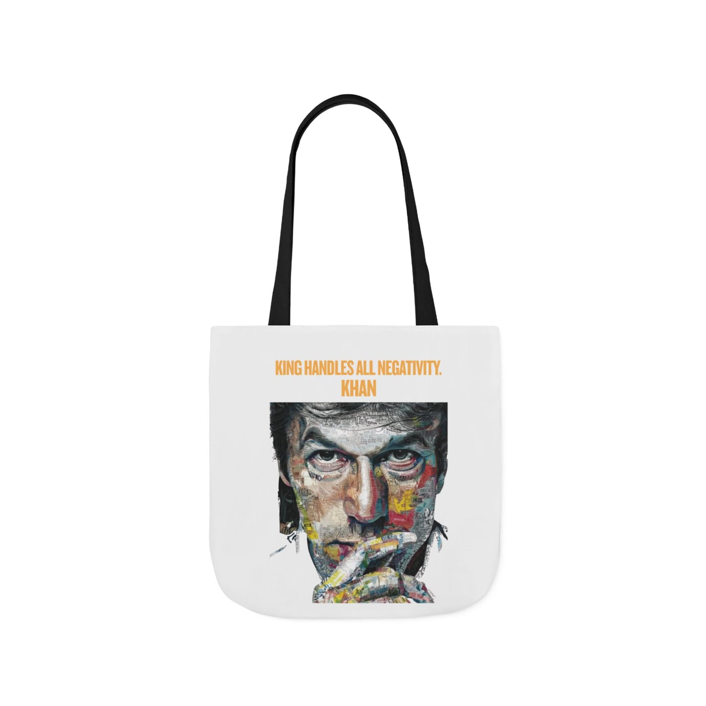 Personalized Initial Quote Khan Canvas Tote Custom Name