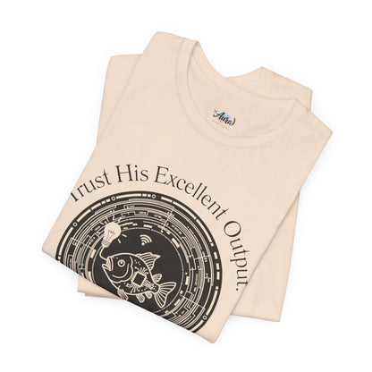 Personalized Spiritual Fish Circle Design Graphic Tee