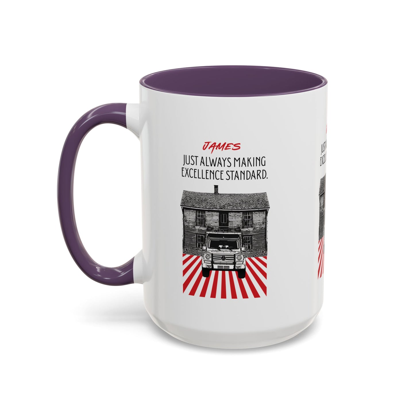 Personalized Vintage Car Accent Coffee Mug