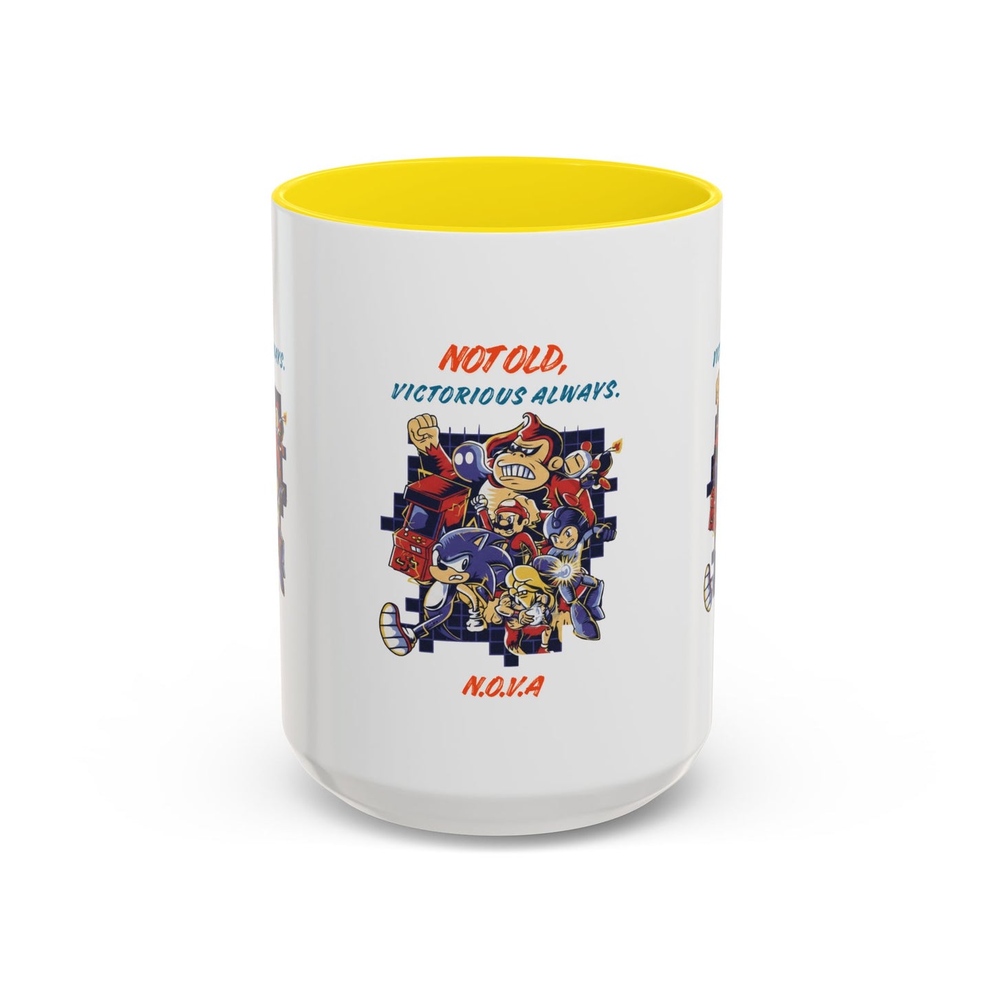 Personalized Victory Cartoon Accent Coffee Mug