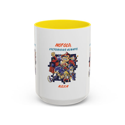 Personalized Victory Cartoon Accent Coffee Mug
