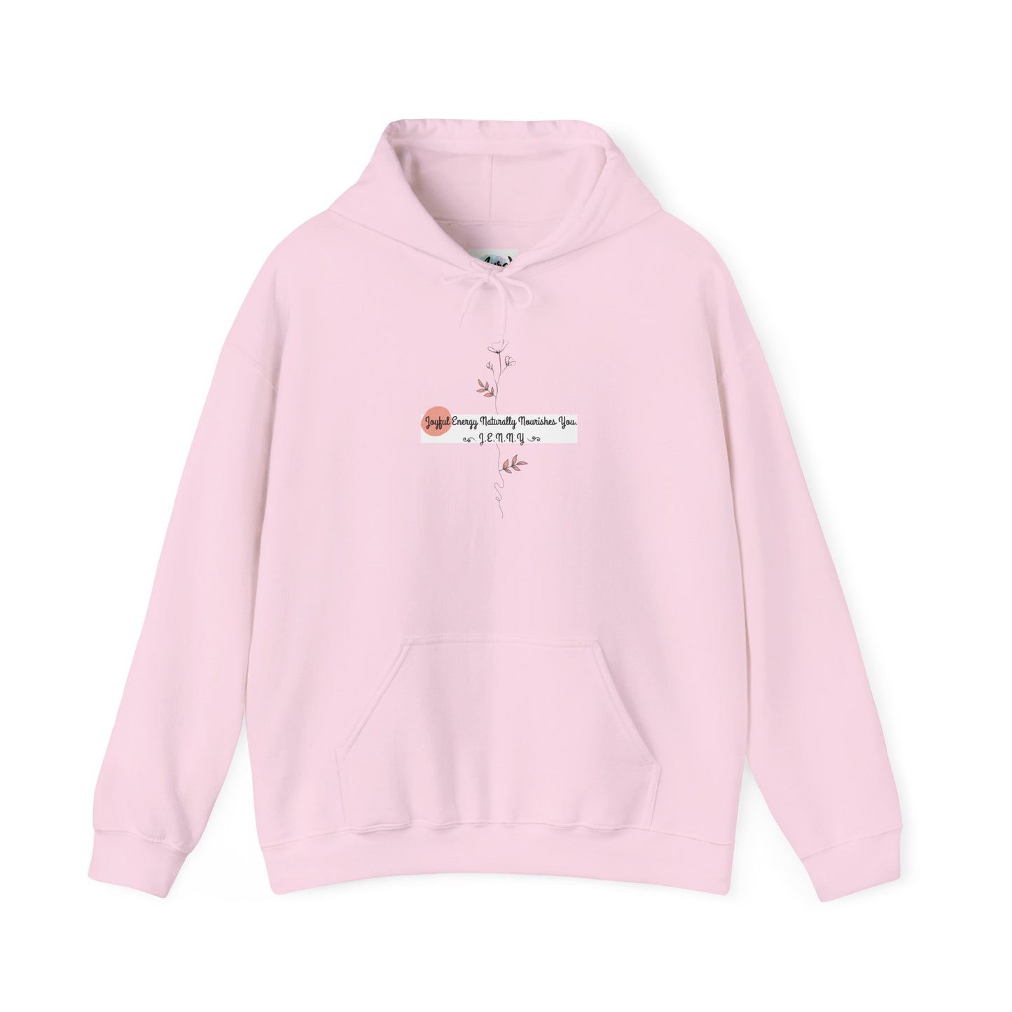 Personalized Floral Minimalist Hooded Sweatshirt