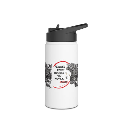 Personalized Initial Quote Inspirational Girl Stainless Steel Water Bottle