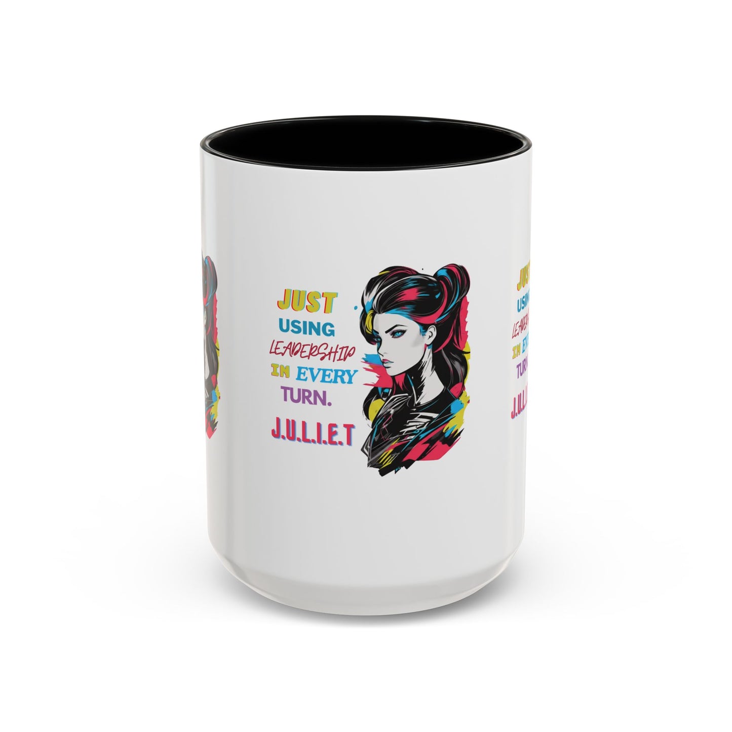 Personalized Vintage Girl Accent Coffee Mug