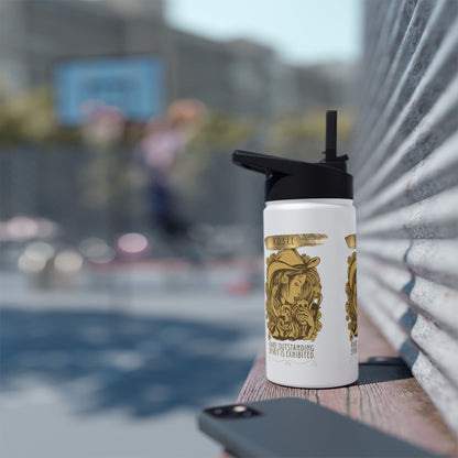 Personalized Initial Quote Golden Girl Stainless Steel Water Bottle