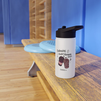Personalized Initial Quote Coffee Cup Stainless Steel Water Bottle