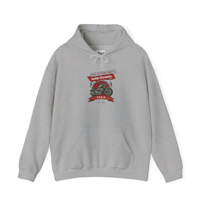 Personalized Motorcycle Graphic Hooded Sweatshirt