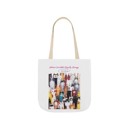 Personalized Initial Quote Cat Collage Canvas Tote Custom Name
