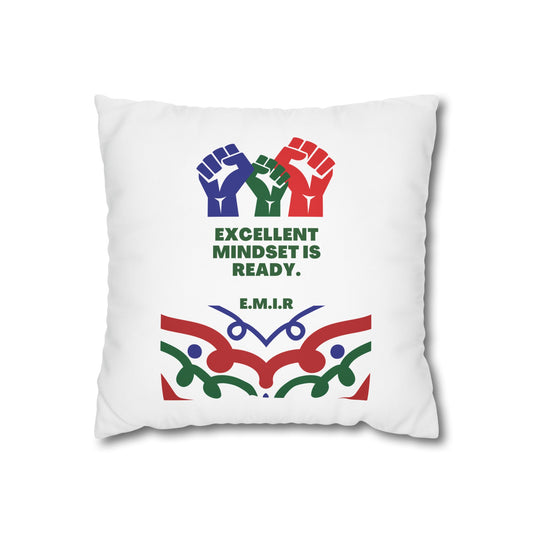 Customized monogrammed pillowcase with personalized quote. High-quality poly canvas square cushion cover, ideal for housewarming, wedding, or anniversary gifts with bespoke text.