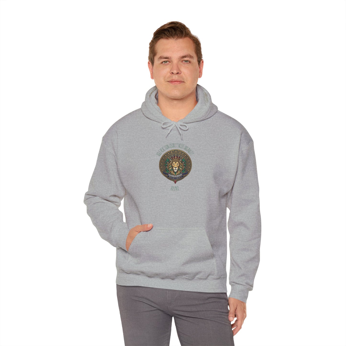 Personalized Lion Crest Hooded Sweatshirt