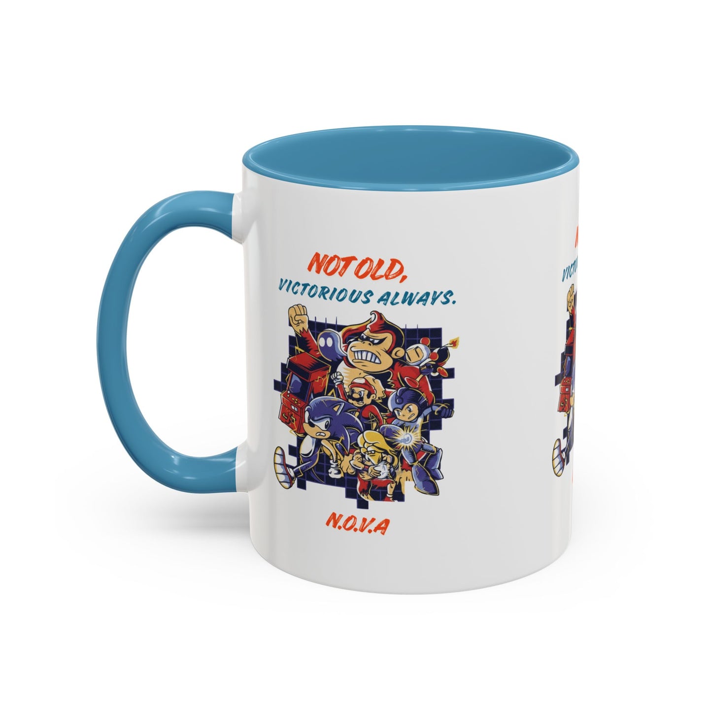 Personalized Victory Cartoon Accent Coffee Mug
