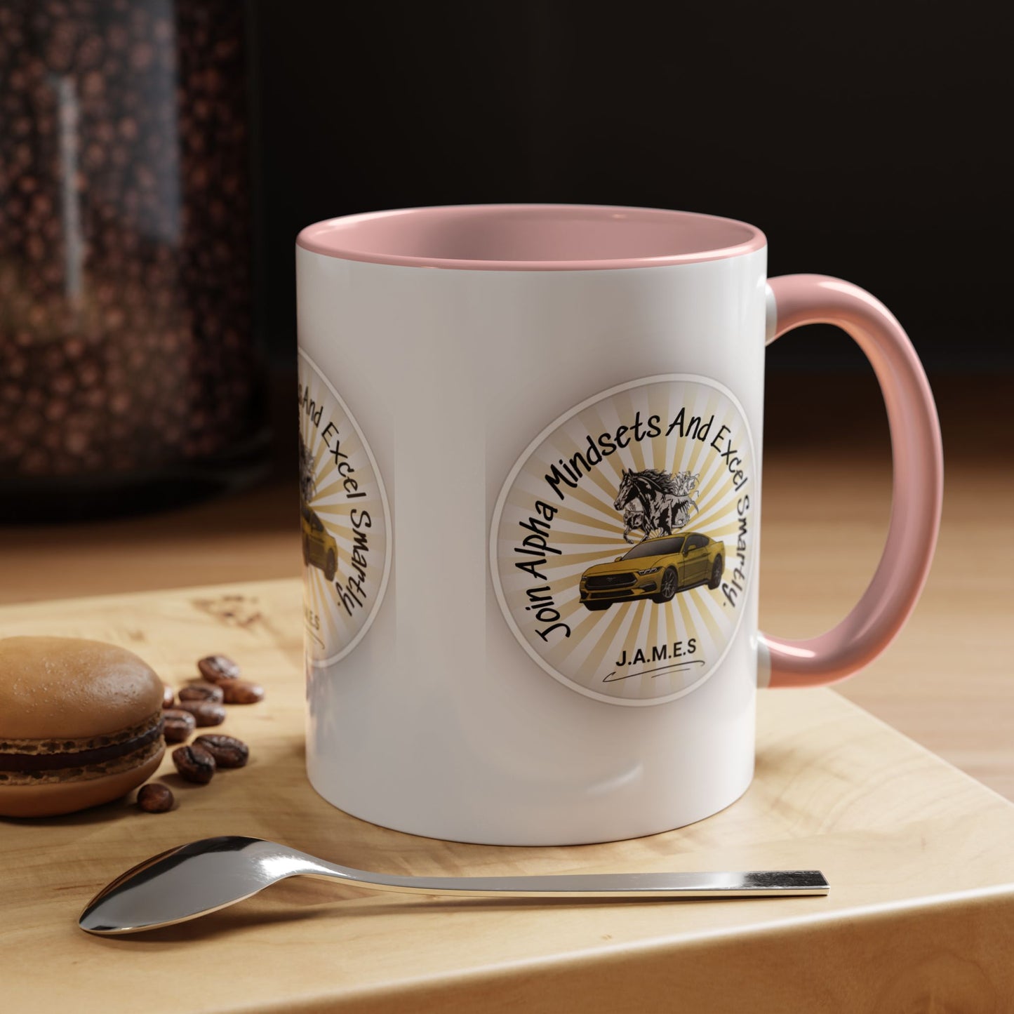 Personalized Car with Horse Accent Coffee Mug