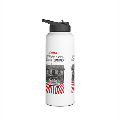 Personalized Initial Quote Vintage Car Stainless Steel Water Bottle