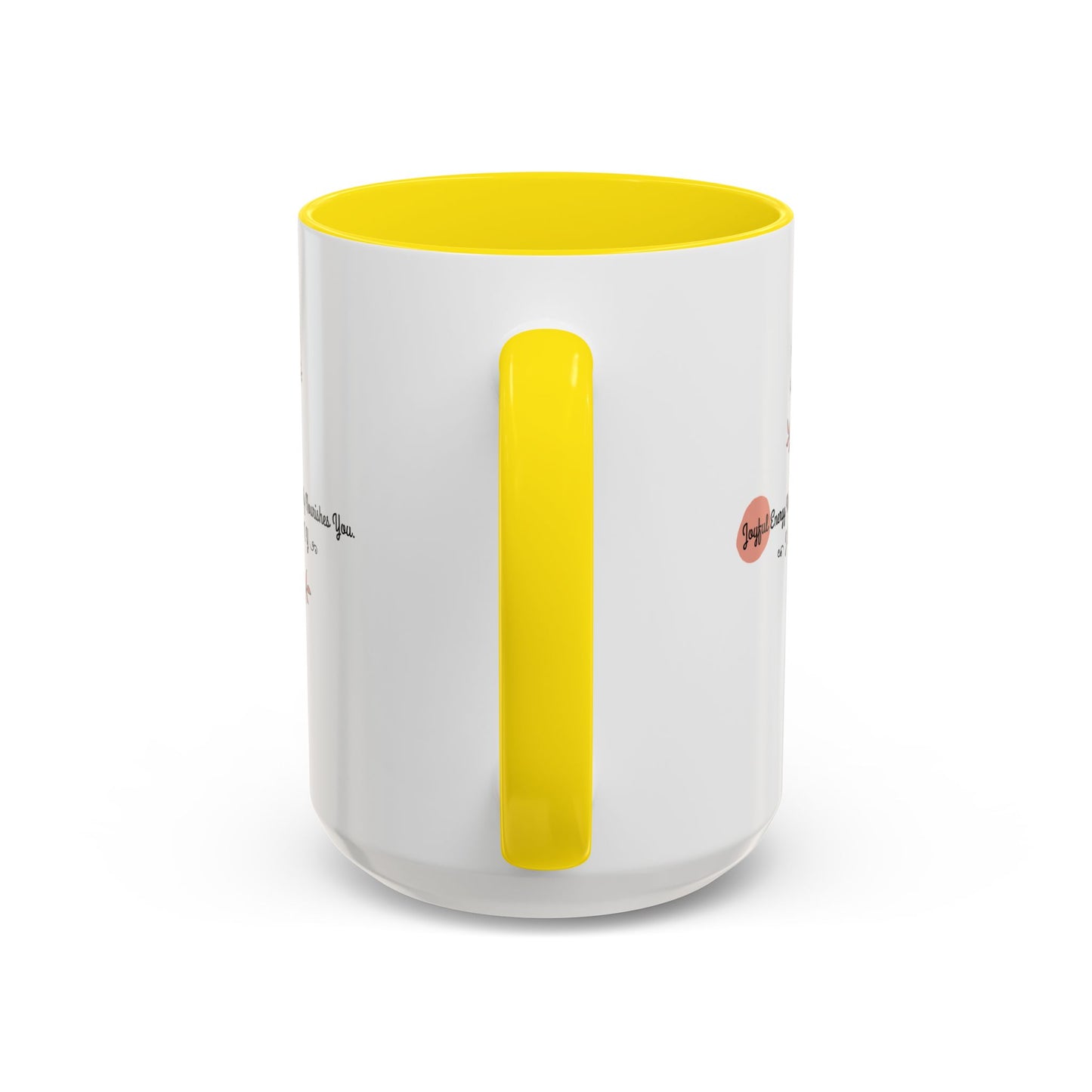 Personalized Initial Floral Minimalist Accent Coffee Mug