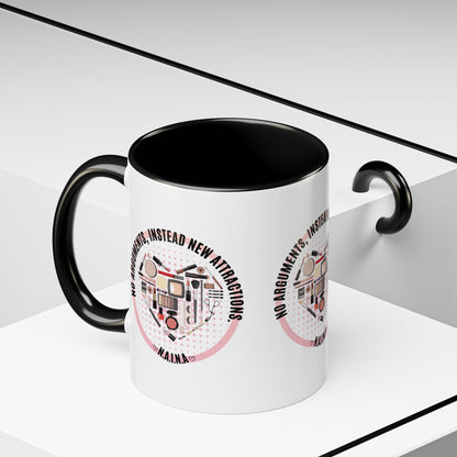 Personalized Cosmetic Heart Accent Coffee Mug