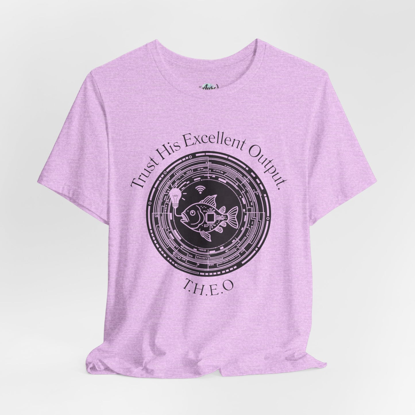 Personalized Spiritual Fish Circle Design Graphic Tee
