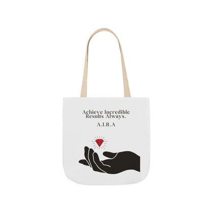 Personalized Initial Quote Gem Hand Canvas Tote Custom Name