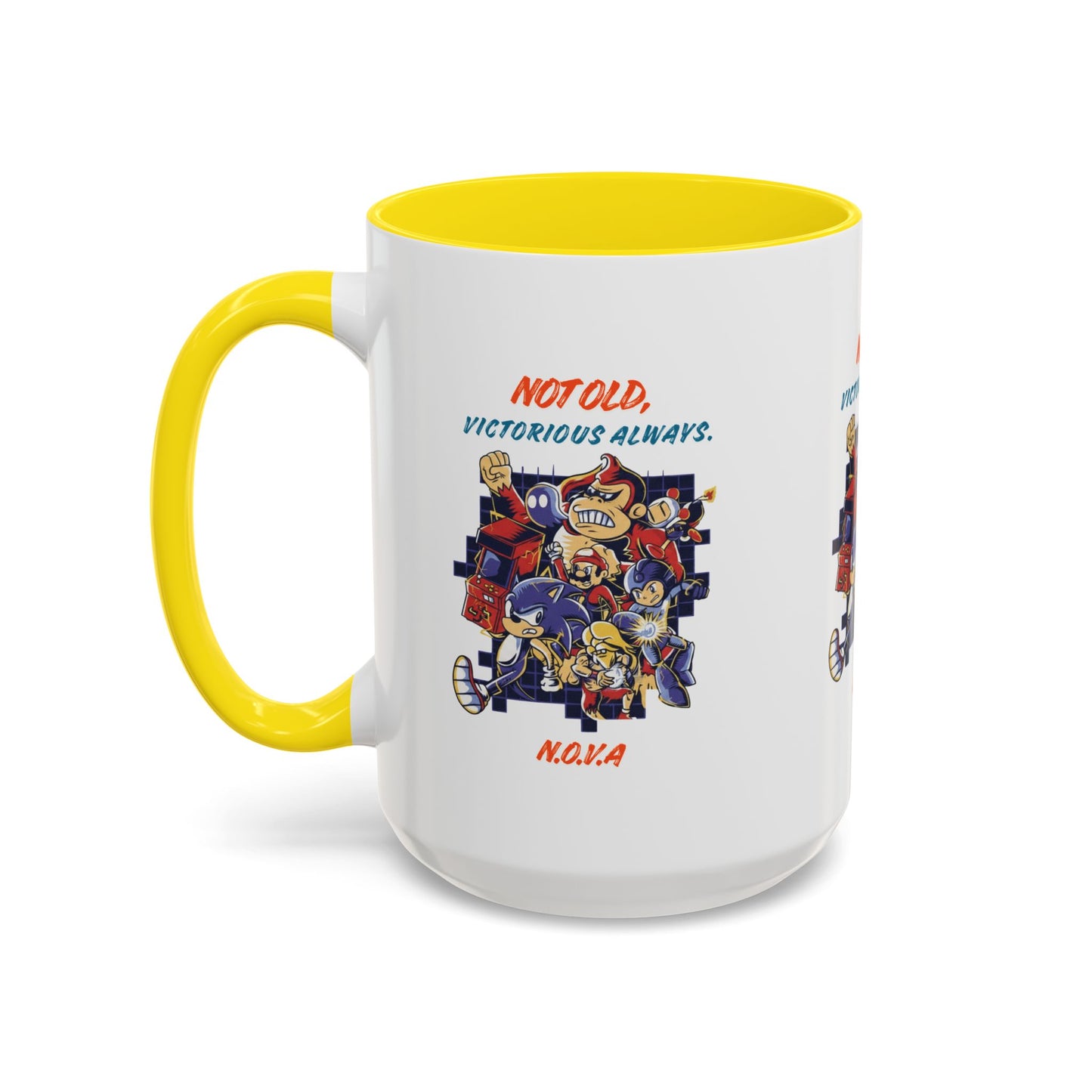 Personalized Victory Cartoon Accent Coffee Mug