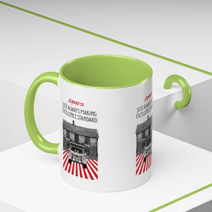 Personalized Vintage Car Accent Coffee Mug