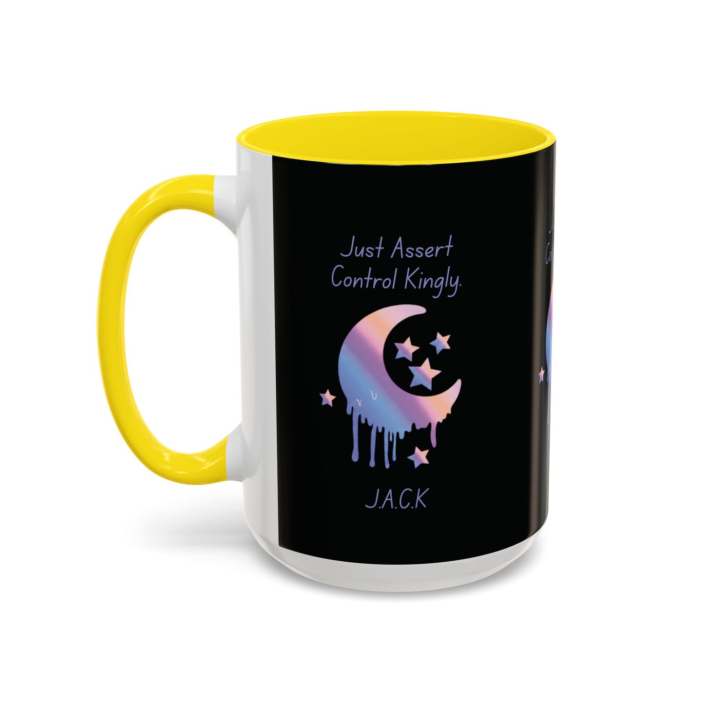 Personalized Moon Dripping Accent Coffee Mug