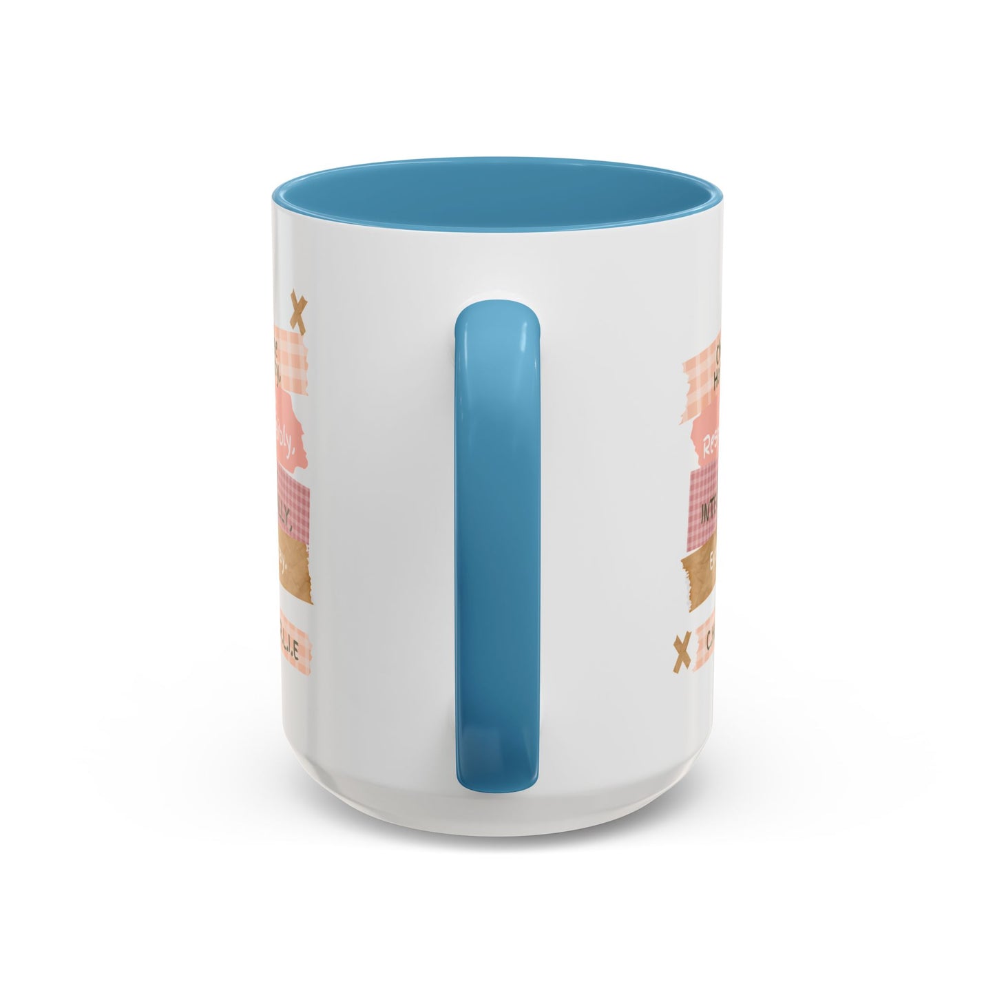 Personalized Message Pieces Accent Coffee Mug