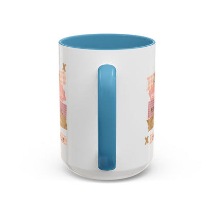 Personalized Message Pieces Accent Coffee Mug