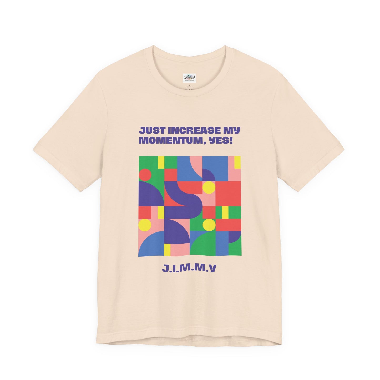 Personalized Momentum Graphic Colorful Geometric Design Tee