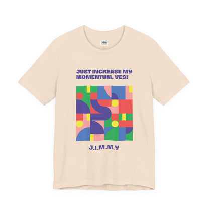 Personalized Momentum Graphic Colorful Geometric Design Tee