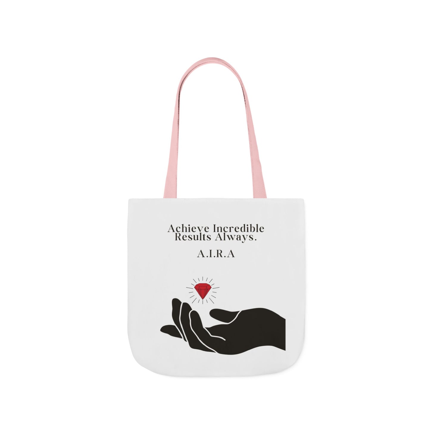 Personalized Initial Quote Gem Hand Canvas Tote Custom Name