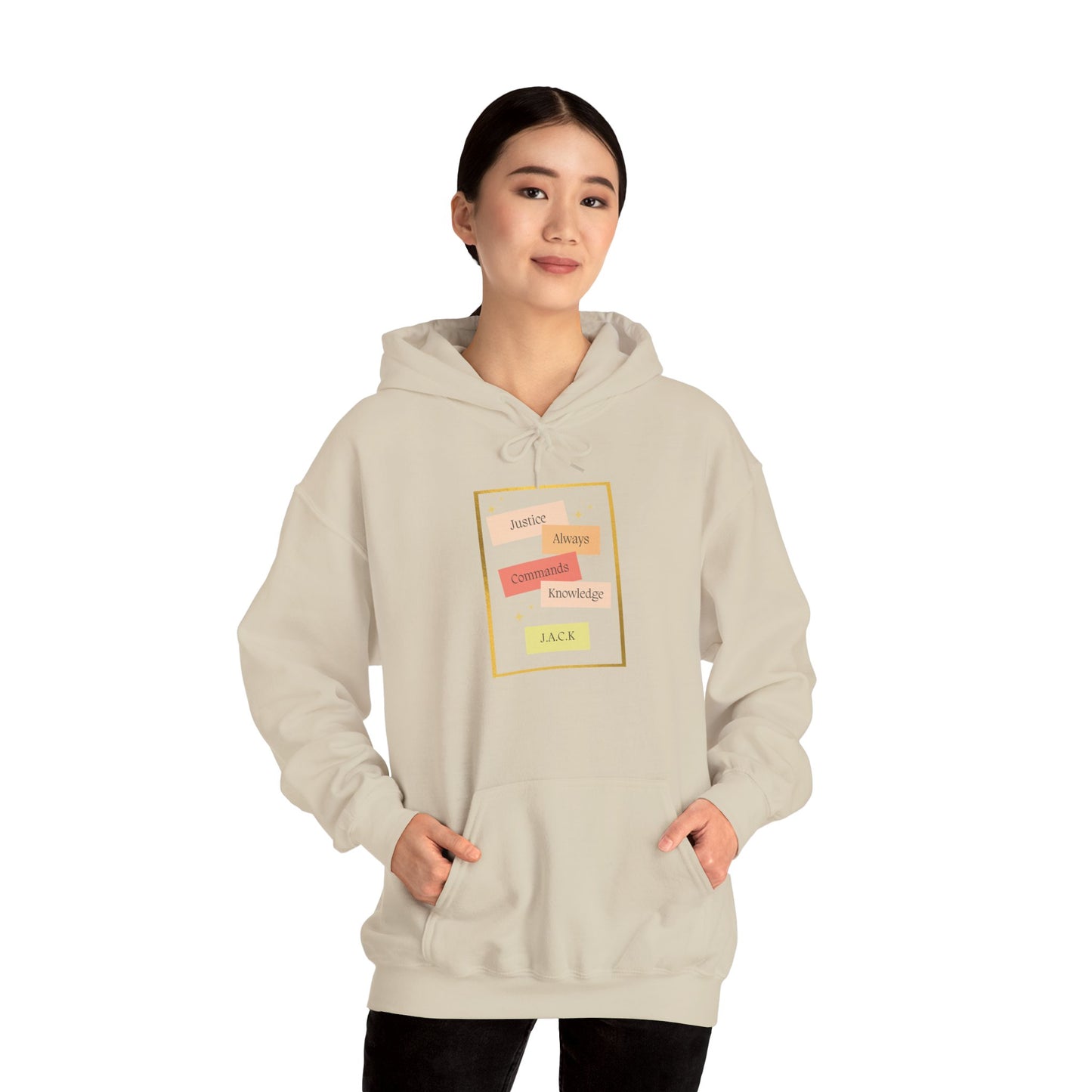 Personalized Colourful Pastel Notes Hooded Sweatshirt