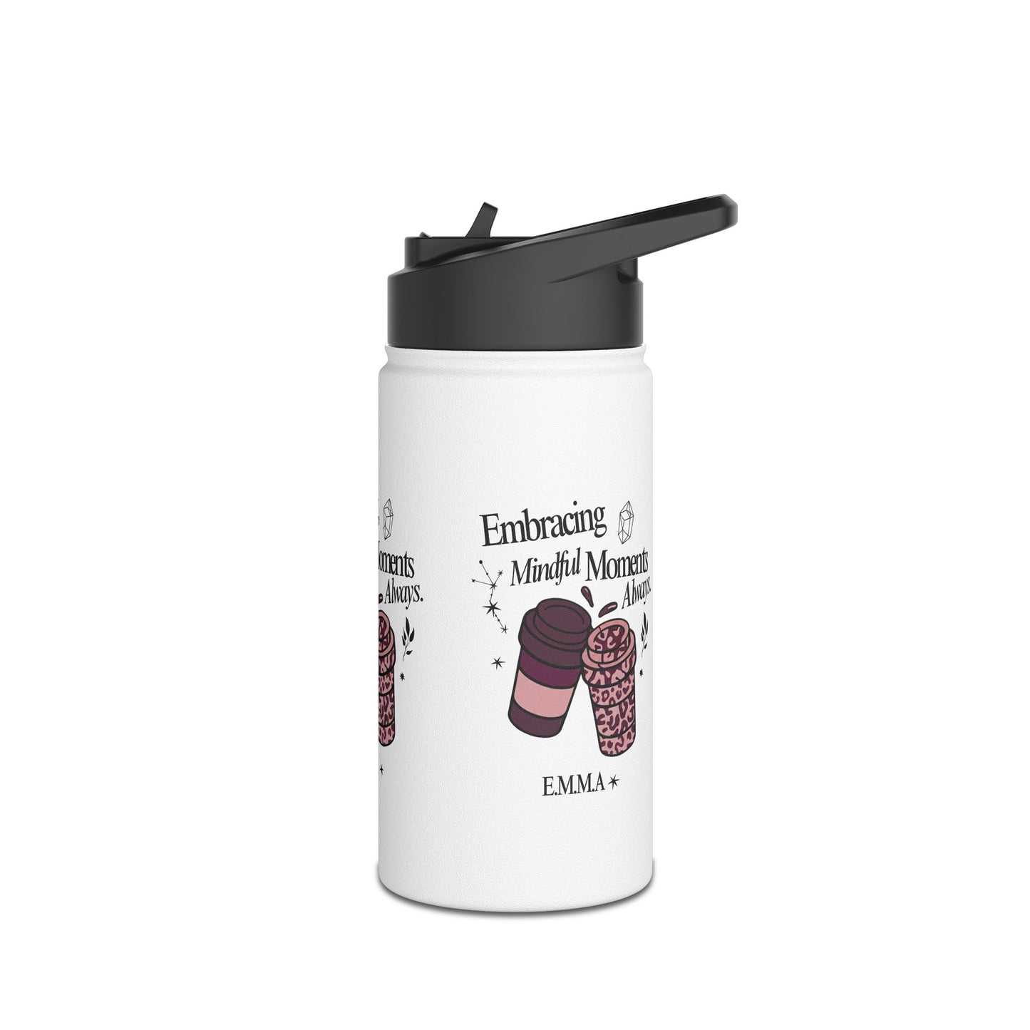 Personalized Initial Quote Coffee Cup Stainless Steel Water Bottle
