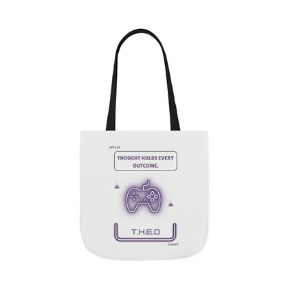 Personalized Initial Quote Game Controller Canvas Tote Custom Name