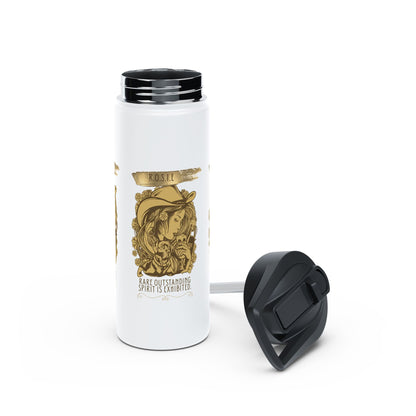 Personalized Initial Quote Golden Girl Stainless Steel Water Bottle