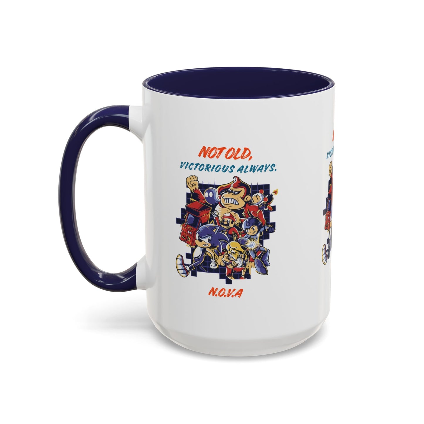 Personalized Victory Cartoon Accent Coffee Mug