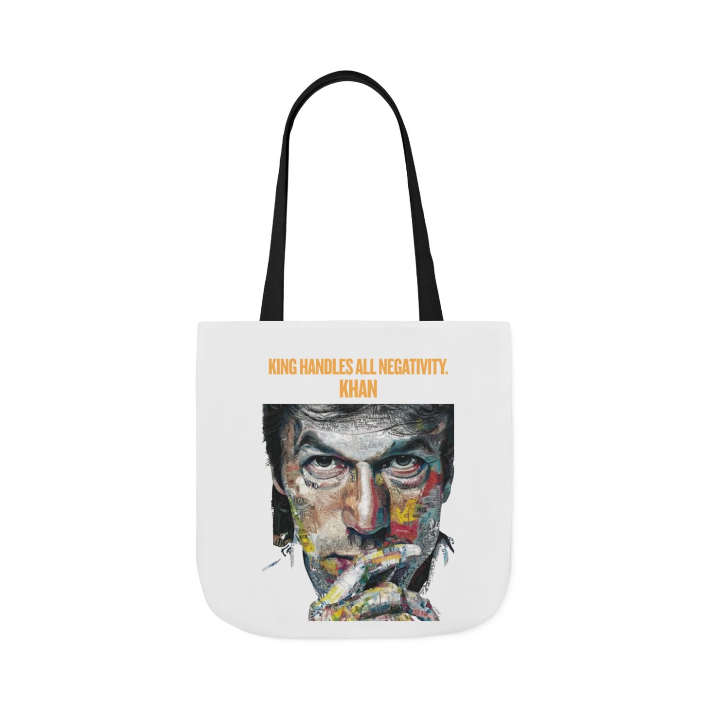 Personalized Initial Quote Khan Canvas Tote Custom Name