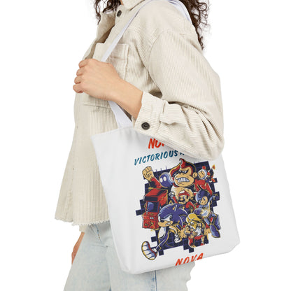 Personalized Initial Quote Cartoon Canvas Tote Custom Name