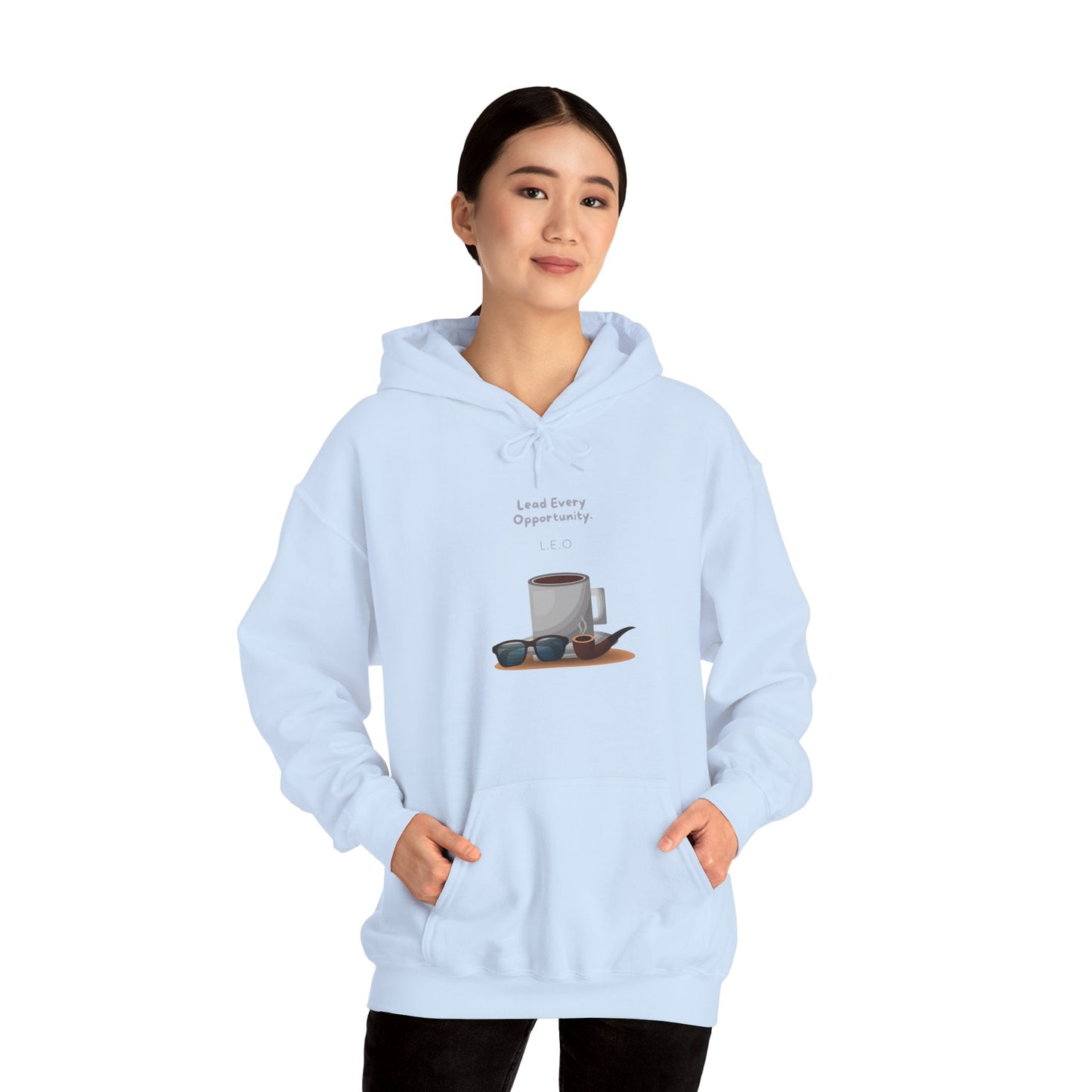 Personalized Coffee and Sunglasses Hooded Sweatshirt