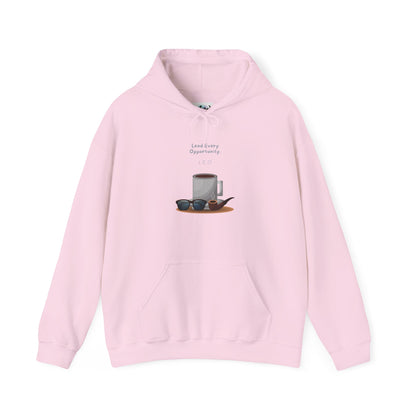 Personalized Coffee and Sunglasses Hooded Sweatshirt