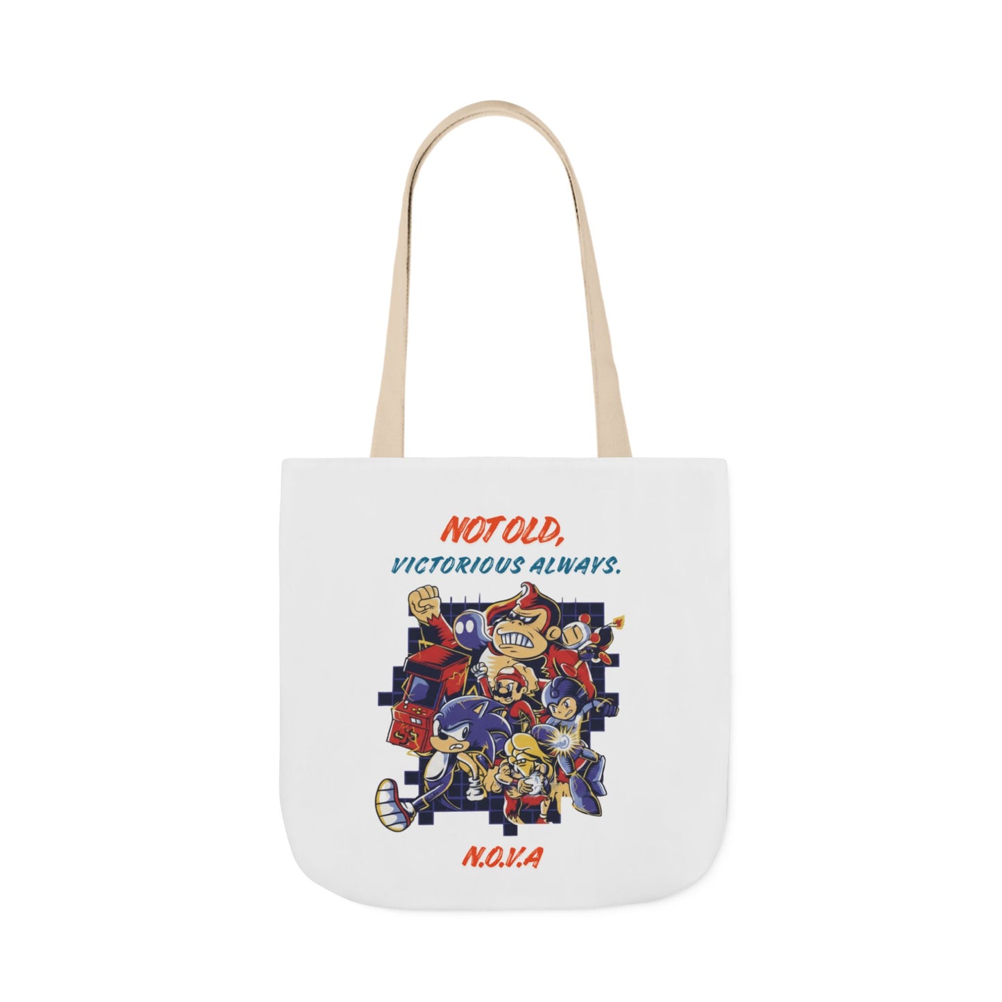 Personalized Initial Quote Cartoon Canvas Tote Custom Name
