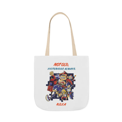 Personalized Initial Quote Cartoon Canvas Tote Custom Name