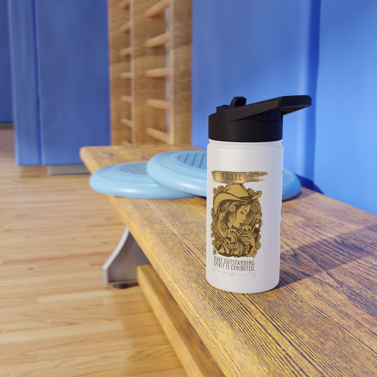 Personalized Initial Quote Golden Girl Stainless Steel Water Bottle