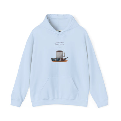 Personalized Coffee and Sunglasses Hooded Sweatshirt