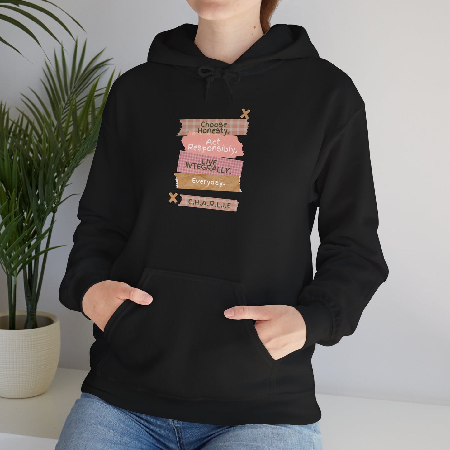 Personalized Column Writing Hooded Sweatshirt
