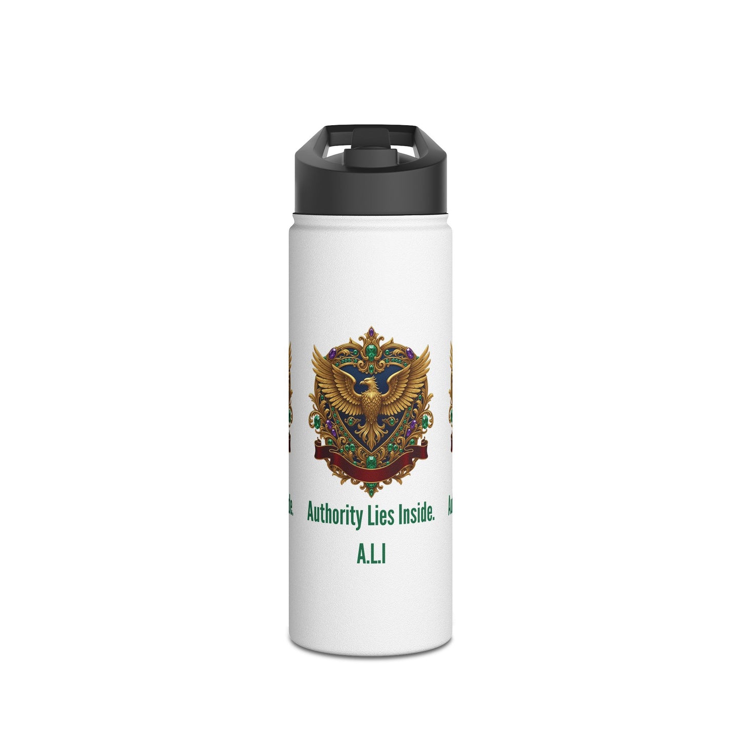 Personalized Initial Quote Eagle Stainless Steel Water Bottle