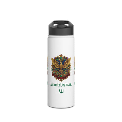 Personalized Initial Quote Eagle Stainless Steel Water Bottle